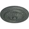 Ekena Millwork Wigan Ceiling Medallion, Hand-Painted Athenian Green Crackle, 16"OD x 2 1/4"P CM16WGAGC - alternate 3
